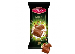 Шоколад АВК молочный с фундуком 90 гр
