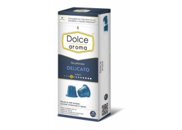 Кава в капсулах Dolce Aroma Decaffeinato Delicato, 10 капсул