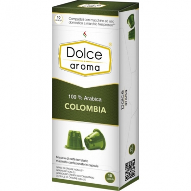 Кава в капсулах Dolce Aroma Colombia, 10 капсул -