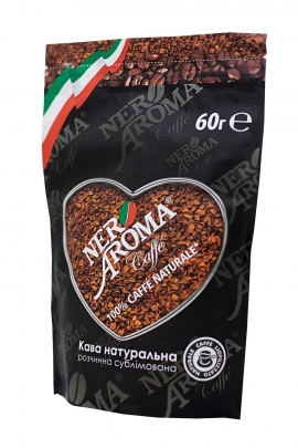 Кофе растворимый сублимированный Nero Aroma 60гр. -