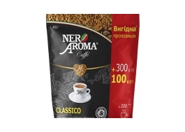 Кава розчинна Nero Aroma Classico натуральний 300+100