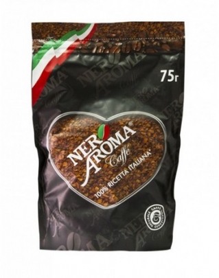 Кофе растворимый сублимированный Nero Aroma 75гр. -