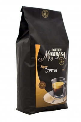 Кофе в зернах Mombasa Super Creama 1 кг -