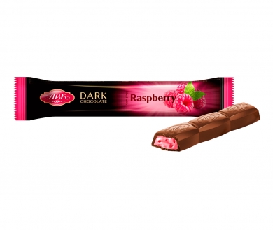 Шоколад АВК черный с малиновой начинкой 38 гр -