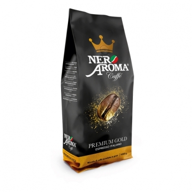 Кава в зернах Nero Aroma Premium Gold 1кг -