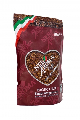 Кофе растворимый сублимированный Nero Aroma Exotica Elite 120гр. -