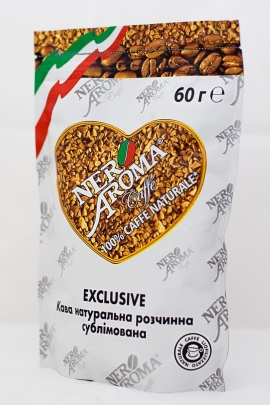 Кофе растворимый сублимированный Nero Aroma Exclusive 60гр. -