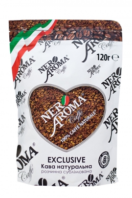 Кофе растворимый сублимированный Nero Aroma Exclusive 120гр. -