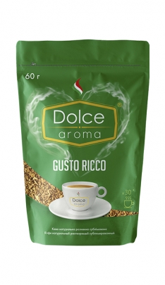 Кава розчинна Dolce Aroma Gusto Ricco, 60 г -