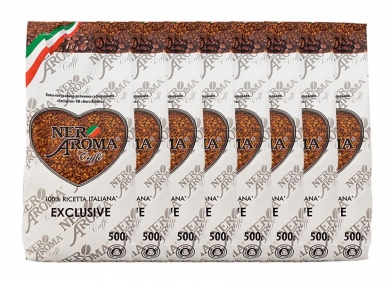 Кофе растворимый сублимированный Nero Aroma Exclusive 8x500гр -