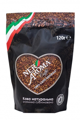 Кофе растворимый сублимированный Nero Aroma 120гр. -