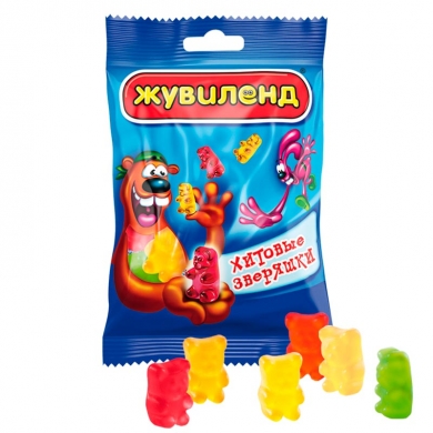Жувиленд Хитовые зверяшки 85 гр -